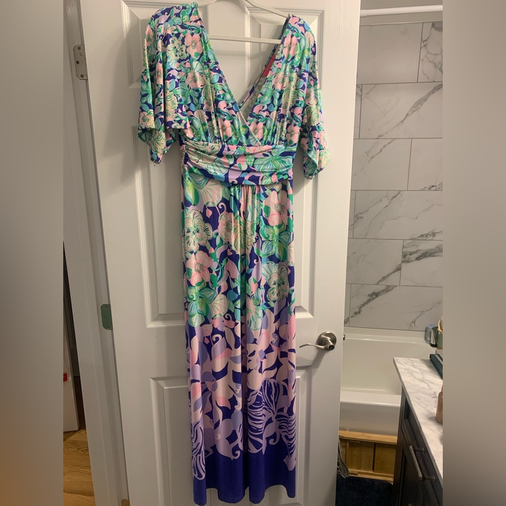 Lilly Pulitzer kimono sleeve maxi dress